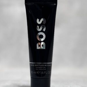 Boss Black Shower Gel Tube with Silver Logo